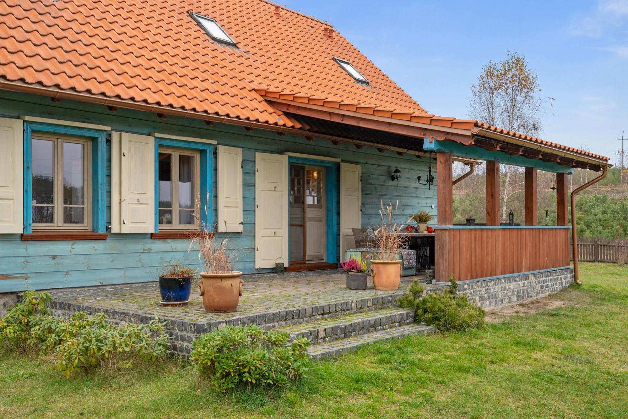 Lesny Dworek Sominy - Dom Z Sauna I Kominkiem エクステリア 写真