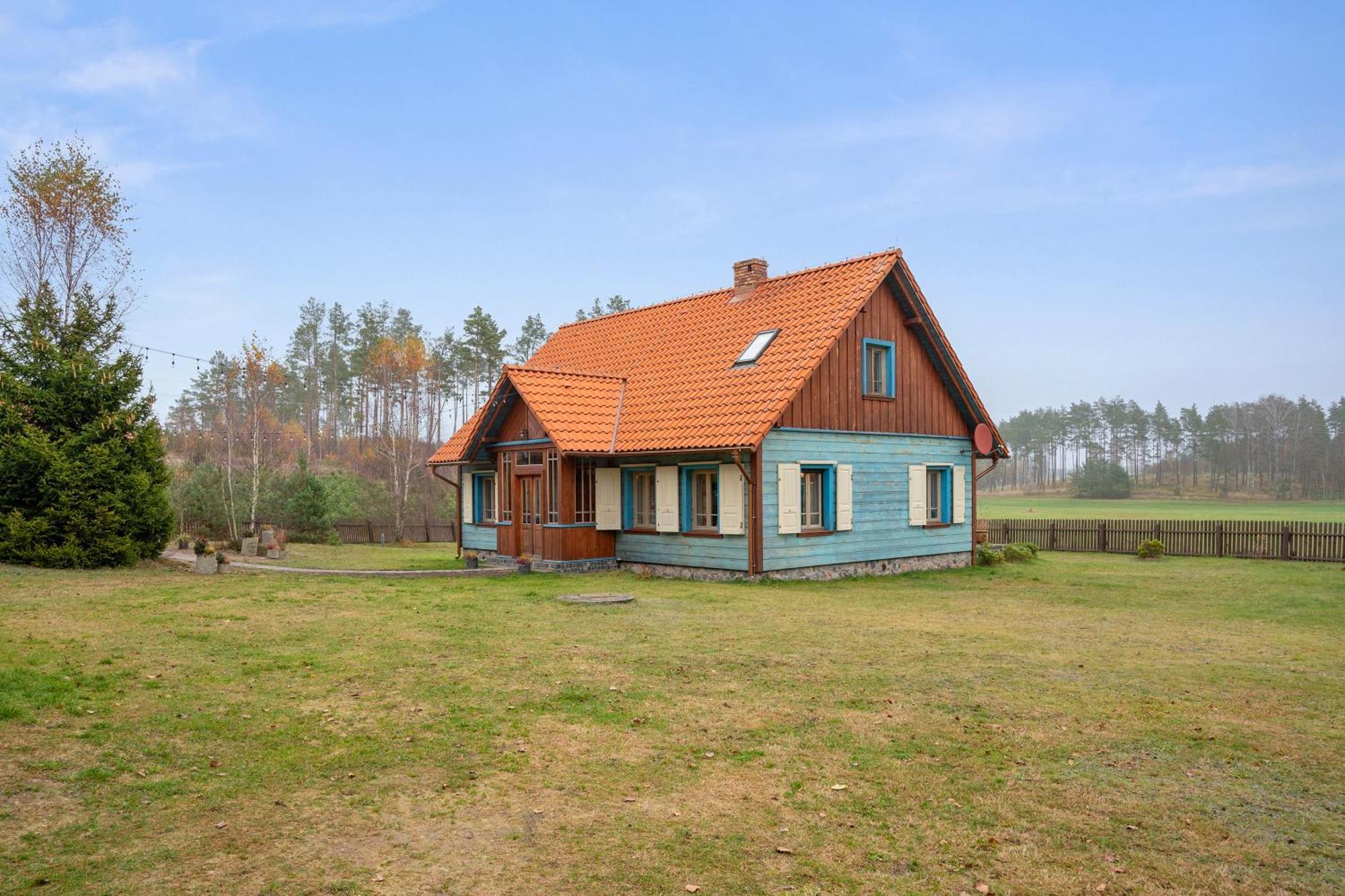 Lesny Dworek Sominy - Dom Z Sauna I Kominkiem エクステリア 写真